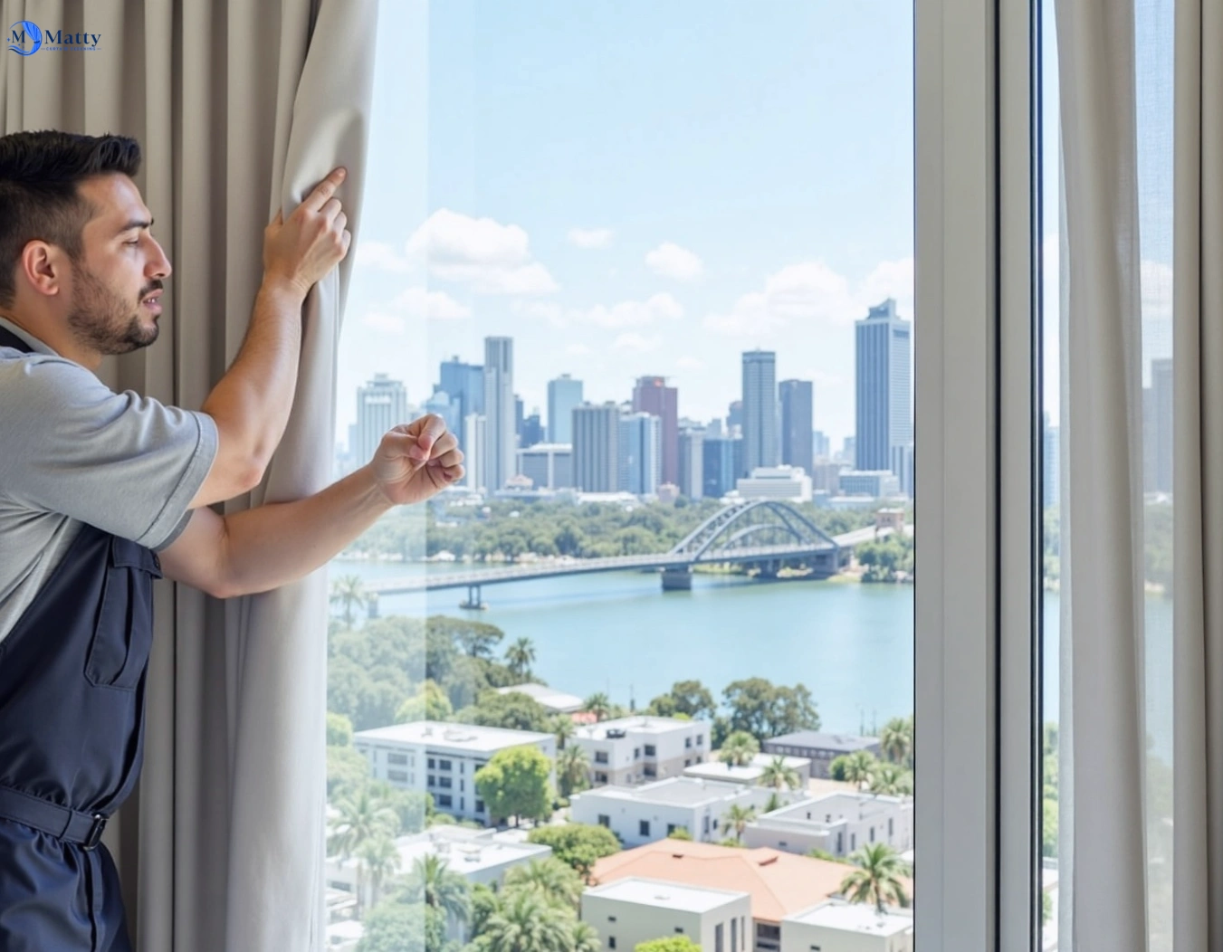 Professional curtain steam cleaning service drummoyne-nsw QLD by Matty Curtain Cleaning